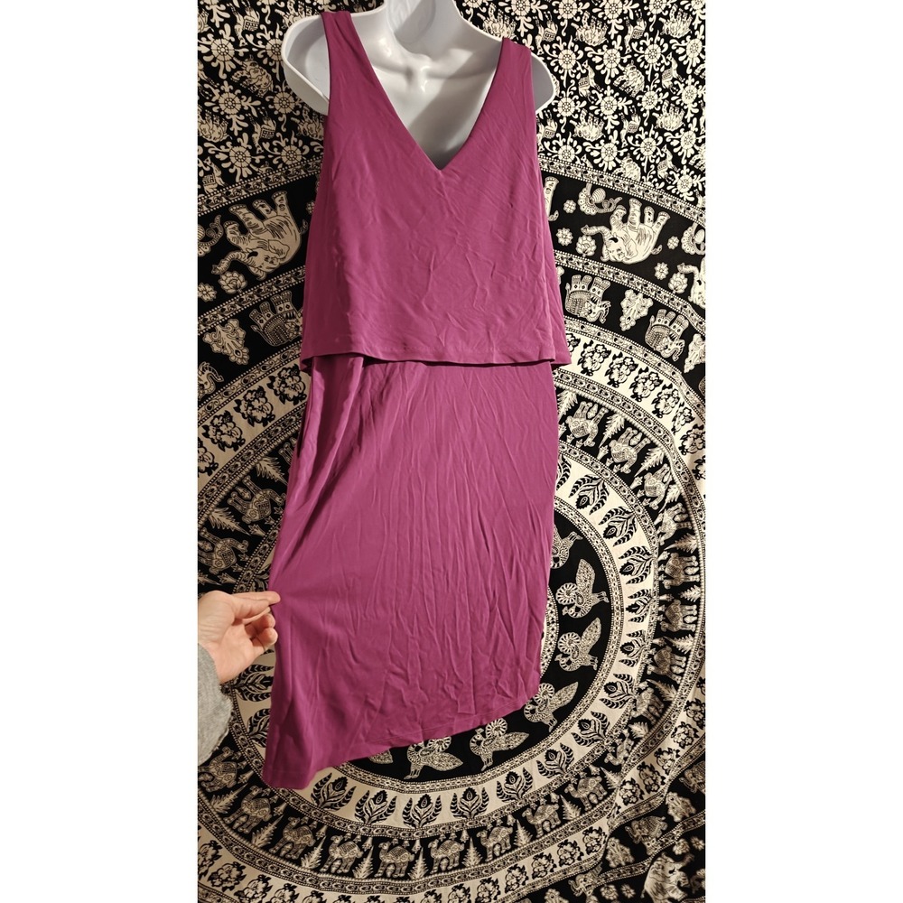 Ralph Lauren Dress 1X Deep Pink Sleeveless Knee Length W/Pockets Classic Plus - Picture 4 of 4